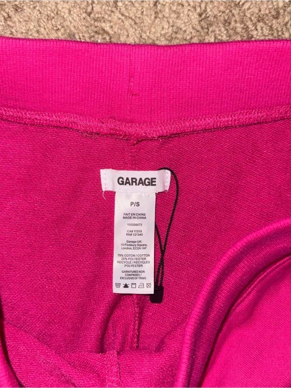 Garage BBL Shorts in Raspberry - Picture 3 of 3